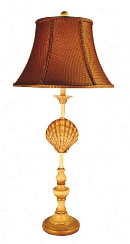 Scallop Exfoliate Buffet Table Lamp (41424)