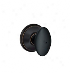 Schlage Siena Aged Broonze Privacy Door Knob (25799)