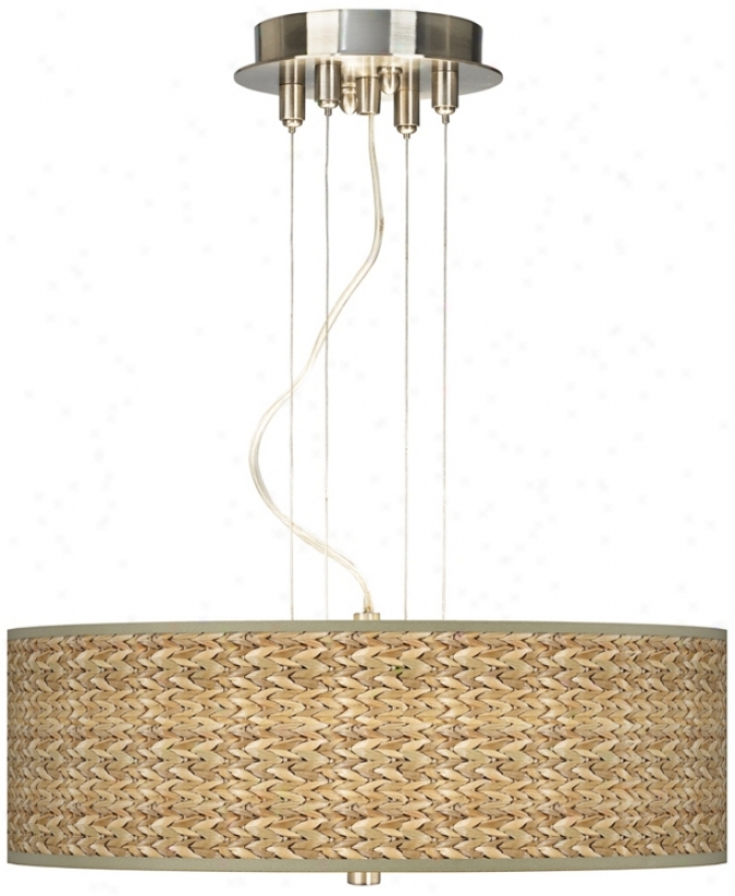 Seagrass 20" Wide 3-light Pendant Chandelier (17822-n0626)