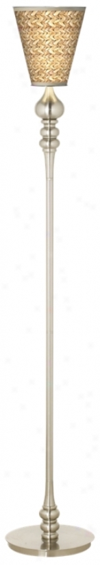 Seagrass Uplight Giclee Floor Lamp (m1189-n1691)