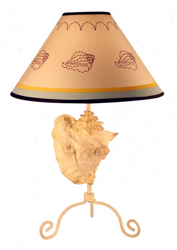 Seashell Accent Metal Table Lamp (f6386)