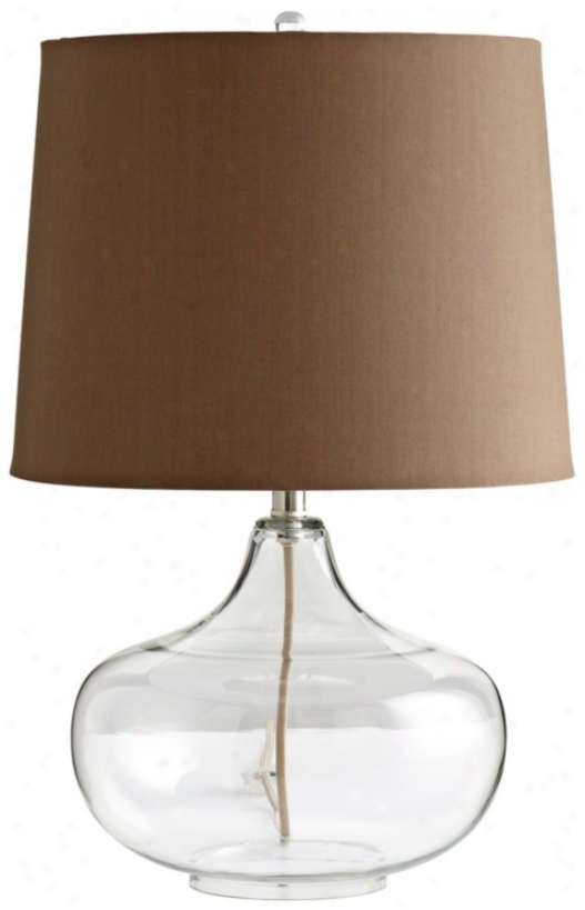 See Through Clear Glass Table Lamp (d6330)