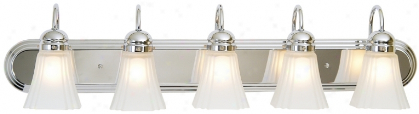 Seneca Collection 36" Wide Chrome Bathroom Light Fixture (77958-04083)