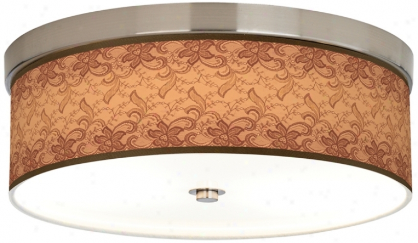 Sepia Lace Giclee Energy Efficient Ceiling Light (h8796-n5112)