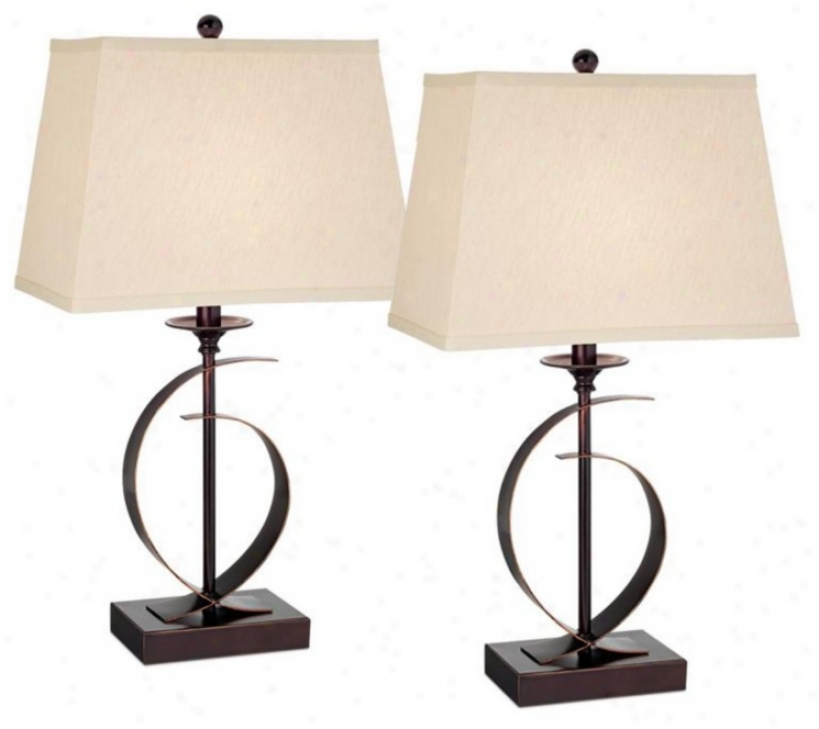 Set Of 2 Novo Table Lamps (p7471)