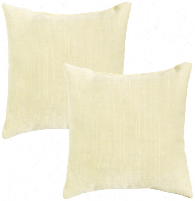 Set Of 2 Tan Outdoor Accent Pillows (w6234)