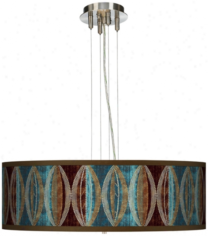 Sg Pearl Leaf Peacock 24" Wide 4-light Pendant Light (17276-n8254)