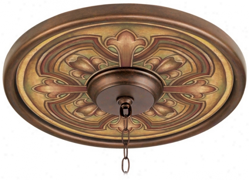 Siena Giclee 16" Wid eBronze Ceiling Medallion (02975-m4613)