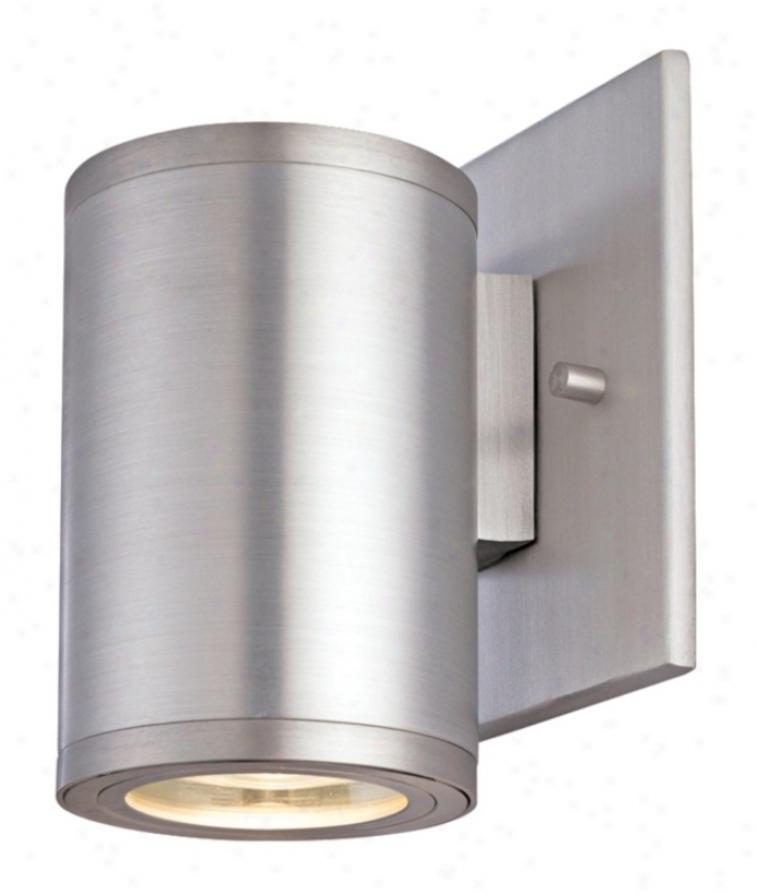 Silo Satin Aluminum 5" High Ada Outddoor Wall Light (h3181)