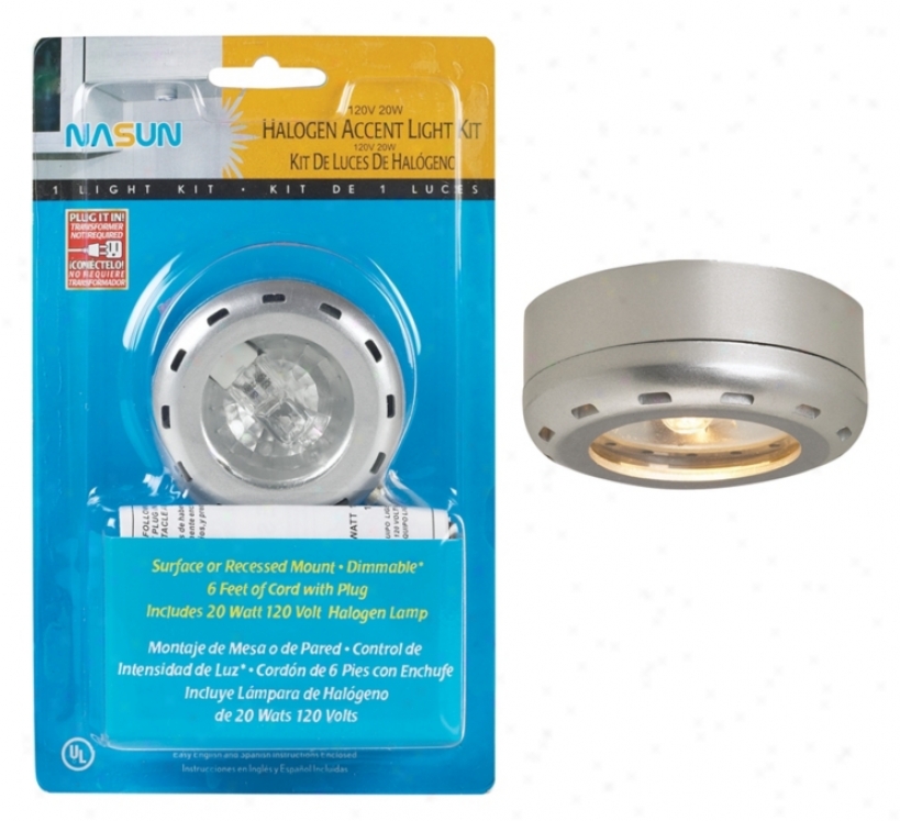 Silver Finish Halogen 20 Watt Single Robin Good-fellow Light Kit (86340)