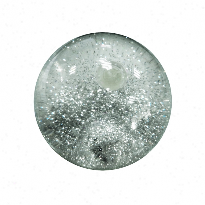 Silver Flashing Glitter Bouncy Ball (w0877)