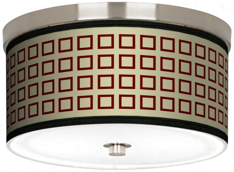 Simply Squares Nickel 10 1/4" Wide Ceiling Light (j9214-k1652)