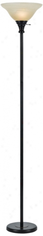 Skyler Bronze Torchiere Floor Lamp (w1867)