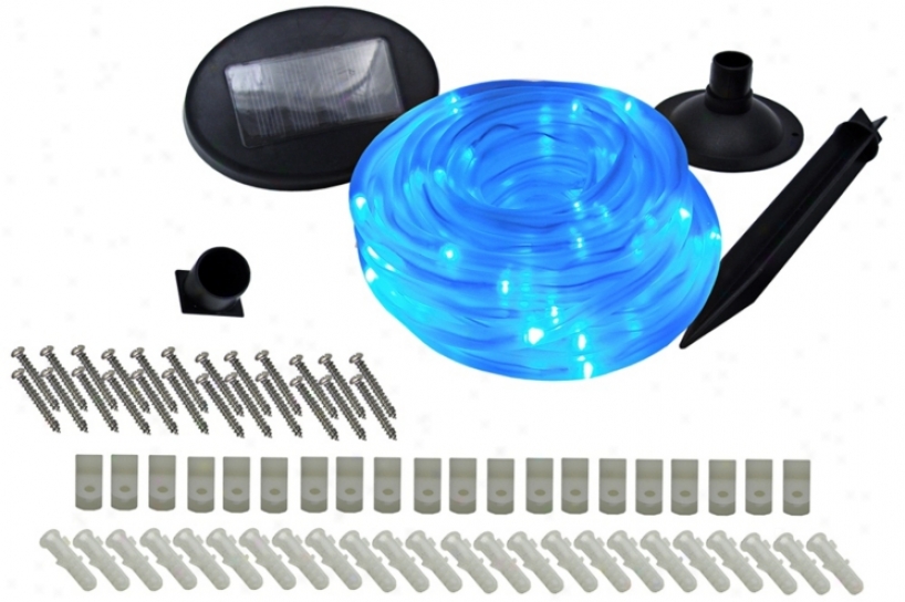 Solar 100 Led Blue Rope Lights (t2732)