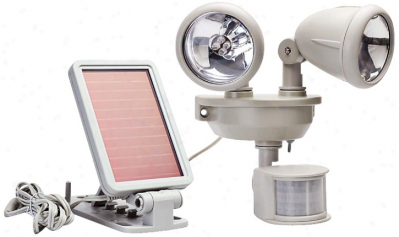 Solar Dual Head Led oMtion-acitvated Security Spotlight (t4495)