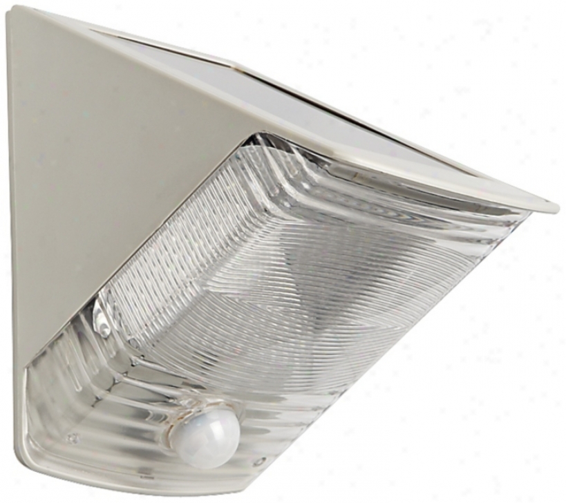 Solar Powered Motion Activated Led Wedge Light (t4498)