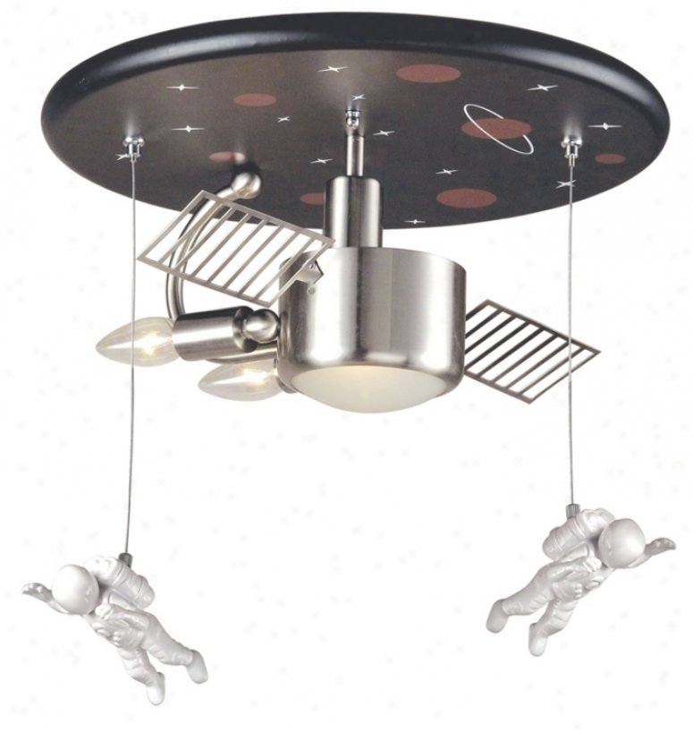 Space Station 16" Wide Ceiling Light Fixturre (44355)