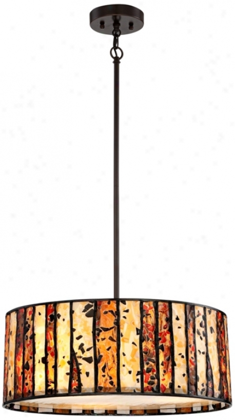 Speckled Glass Tiffany Style Pendant Chandelier (t7262)