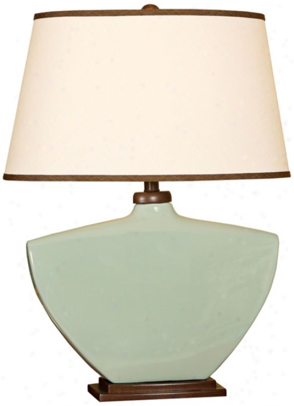 Splash Collection Aegean Curved Ceramic Table Lamp (p3852)