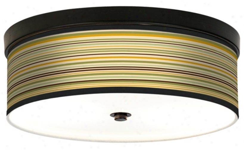 Stacy Garcia Avocado Stripe Cfl Brown Ceiling Light (h8795-j3758)