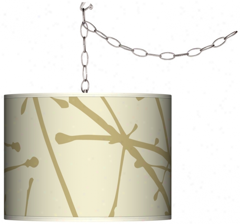 Stacy Garcia Calligraphy Tree Birch Plug-in Swag Chandelier (f9542-h4446)