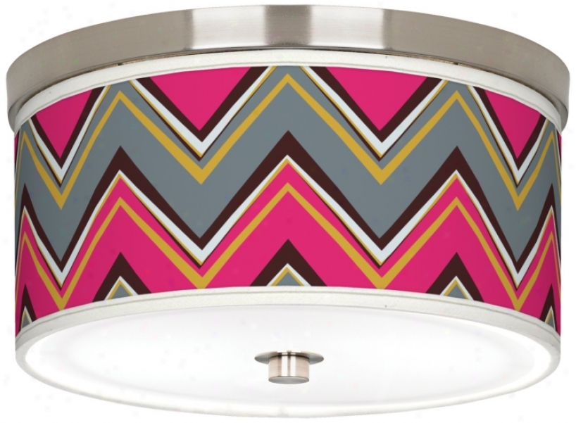 Stacy Garcia Chevron Pride Pink 10 1/4" Wide Ceiling Light (j9214-y3620)