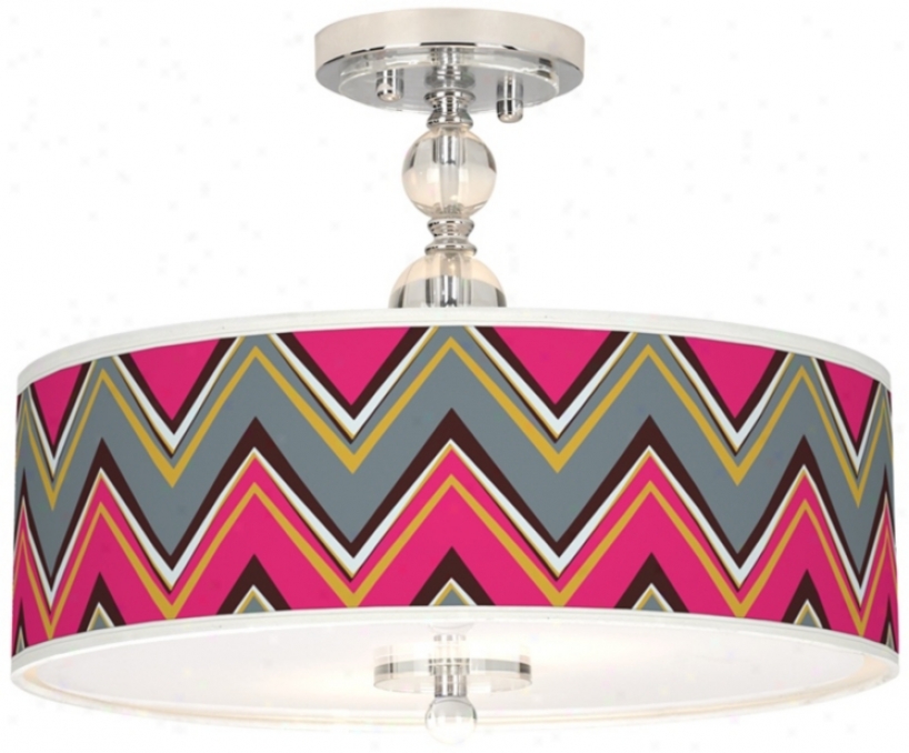 Stacy Garciw Cyevron Pride Paragon 16" Remote Ceiling Light (n7956-y3659)