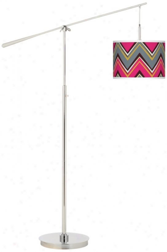 Stacy Garcia Chevron Pride Pink Gjclee Roar Take ~s Floor Lamp (n0749-y3445)