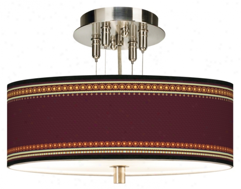 Stacy Garcia Ebro Garnet Giclee 14" Wide Ceiling Light (55369-k9232)