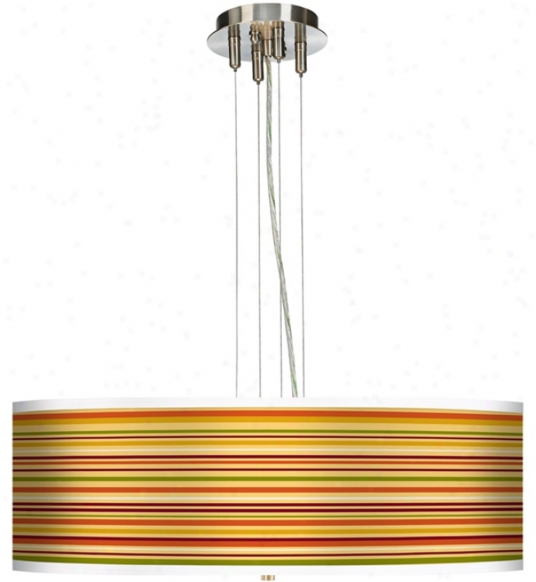 Stacy Garciaa Harvest Stripe 24" Wide 4-light Pendant Light (17276-h9937)