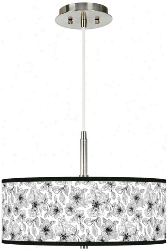 Stacy Garcia Linear Floral Gicclee Pendant Chandelier (g9447-u4682)