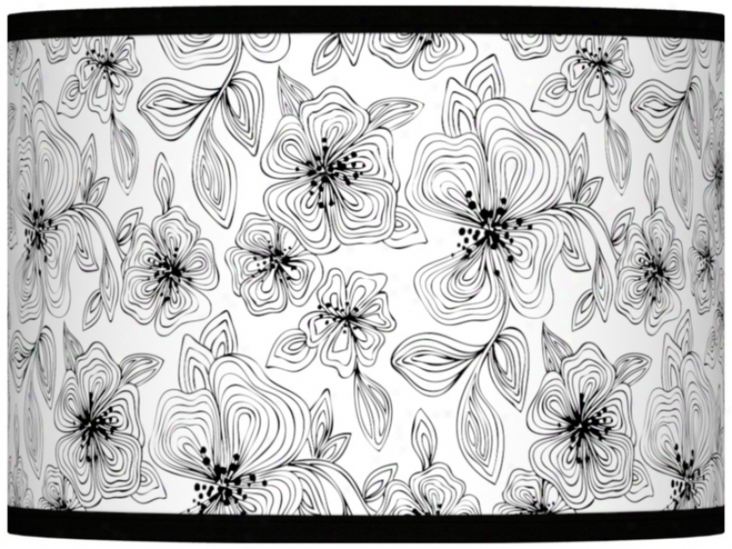 Stayc Garcia Linear Floral Lamp Shade 13.5x13.5x10 (spider) (37869-u4720)