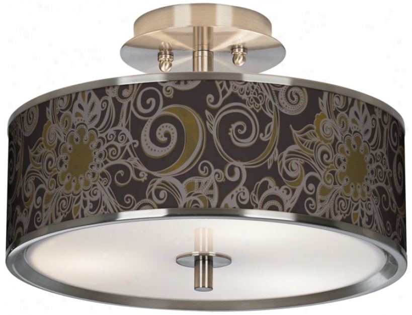 Stacy Garcia Ornament Metal Giclee Glow 14" Ceiling Light (t6396-u2200)