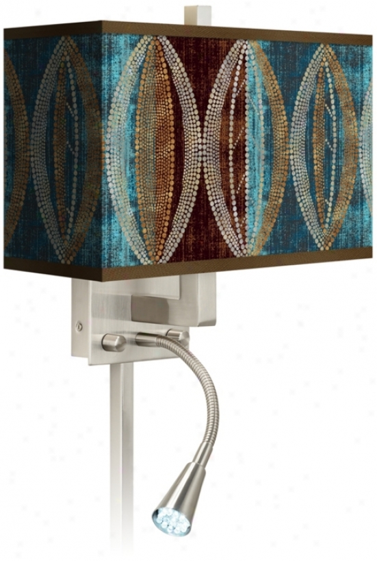 Stacy Garcia Pearl Leaf Peacock Led Light Plug-in Sconce (n8671-p7215)