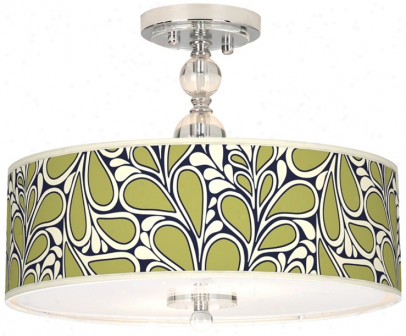 Stacy Garcia Rain Metal 16" Wide Semi-flush Ceiling Daybreak (n7956-r0018)