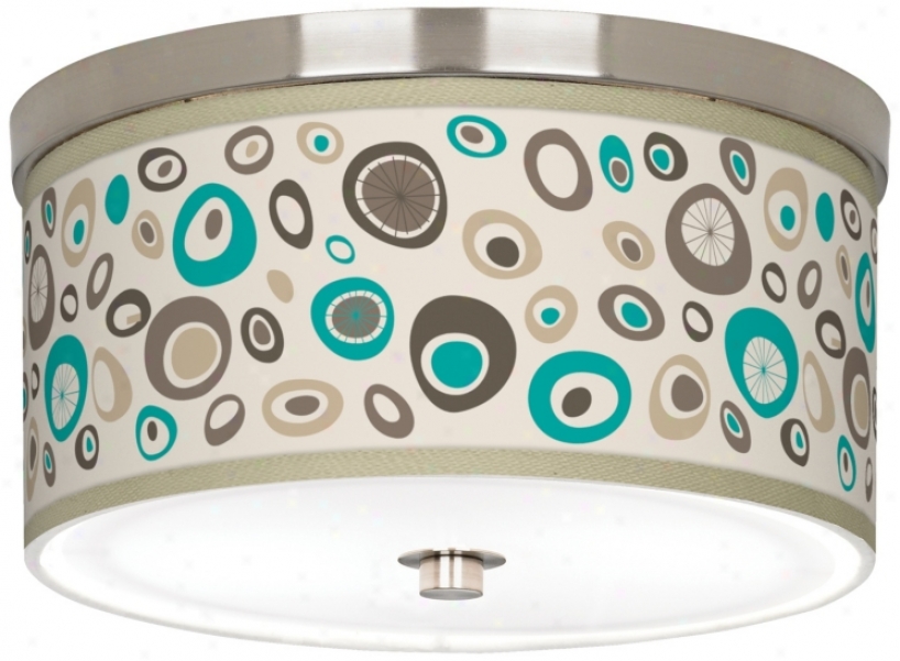 Stammer 10 1/4" Wide Brushed Nickel Ceiling Light (j9214-y3618)