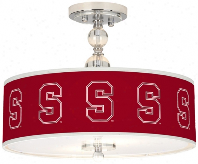 Stanford University 16" Wide Semi-flush Ceillng Light (n7956-y4677)