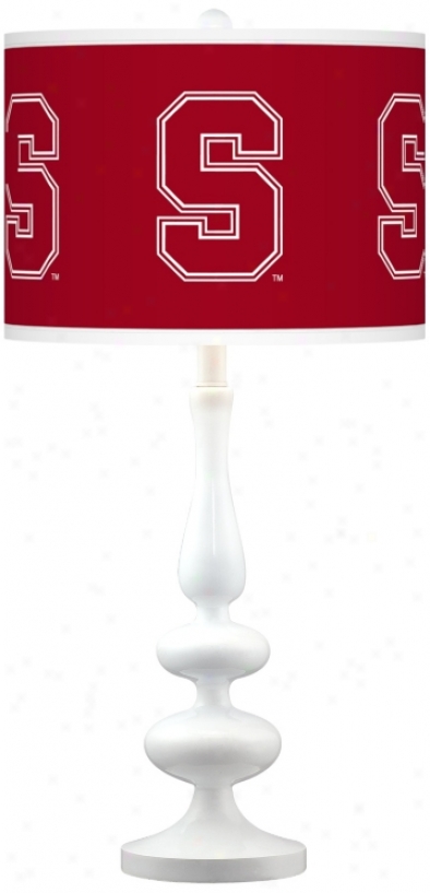 Stanford University Gloss hWite Table Lamp (n5729-y4690)