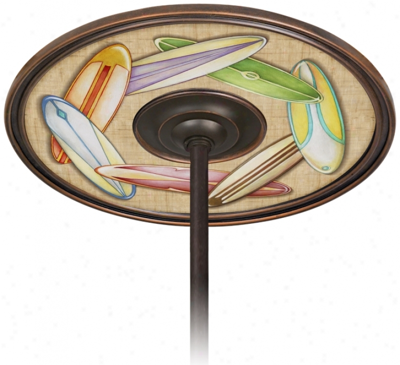 Surfboards Aloha 6 1/2" Opening Bronze Ceiling Fan Medallion (j3293-j0702)