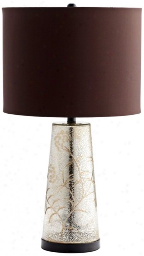 Surrey Brown Satin Glass Stand  Lamp (x6145)