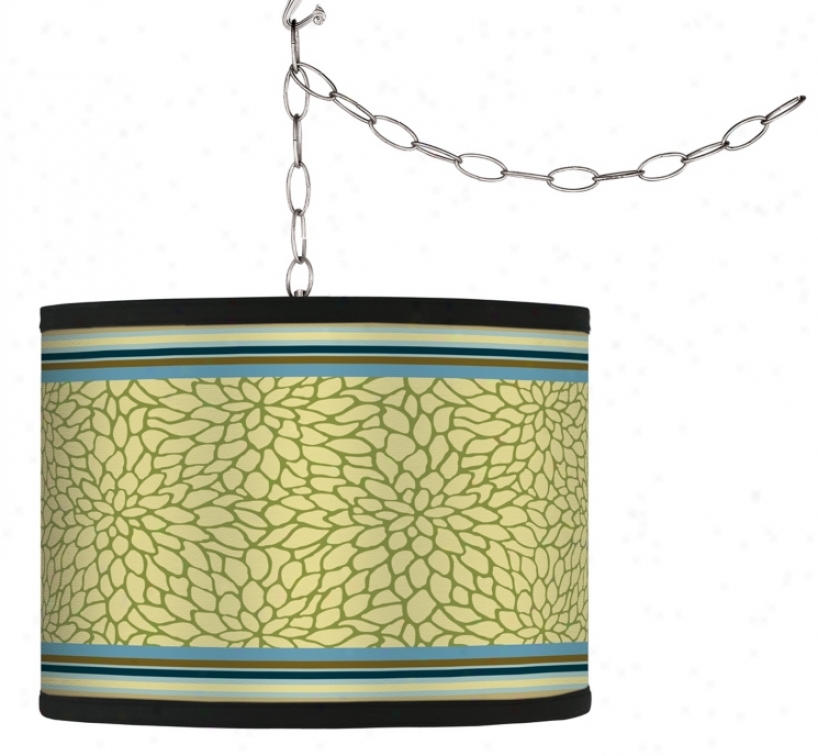 Swag Style Kiwi Tini Dahlia Shade Plug-in Chandelier (f9542-g9547)