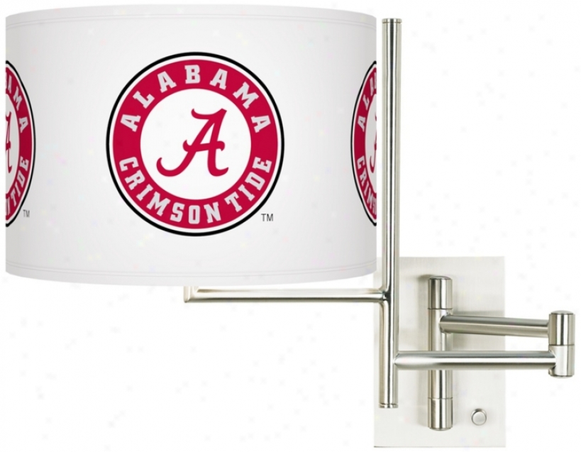 The Univ3rsity Of Alabama Steel Swing Arm Wall Light (k1148-y3230)