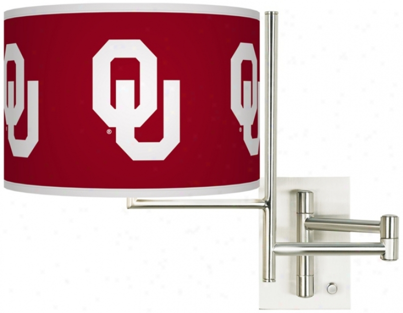 The University Of Oklahoma Steel Swing Arm Wall Light (k1148-y3243)