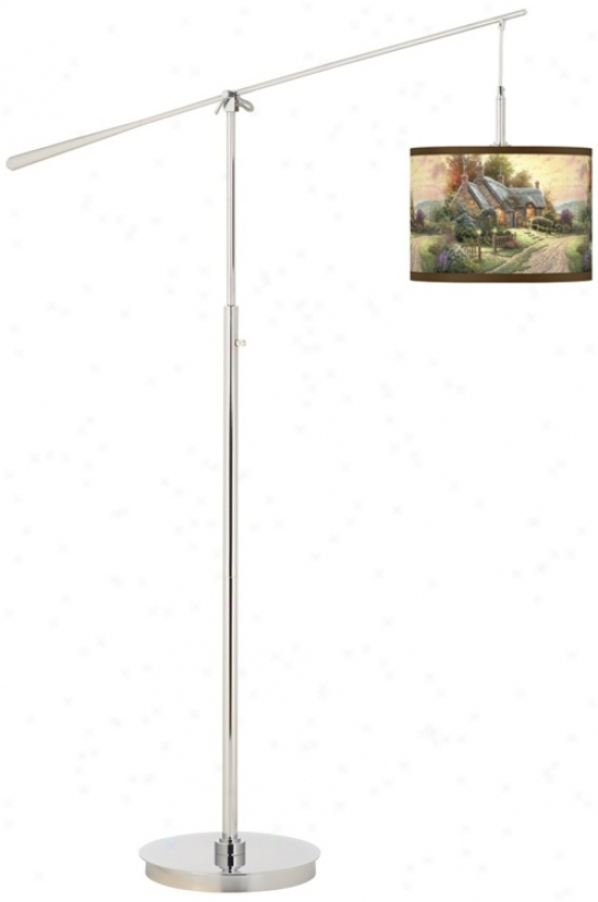 Thomas iKnkade A Peaceful Time Rush Arm Floor Lamp (n0749-w8727)