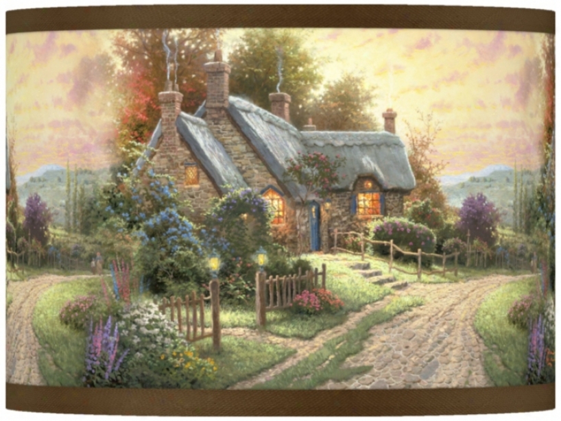 Thomas Kinkade A Mild Time Shade 13.5x13.5x10 (37869-w8821)