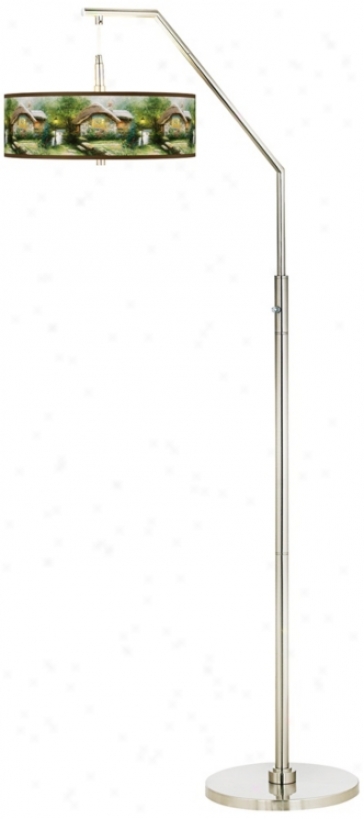 Thomas Kinkade Collector&#8217;s Cottage Arc Floor Lamp (h5361-w7035)