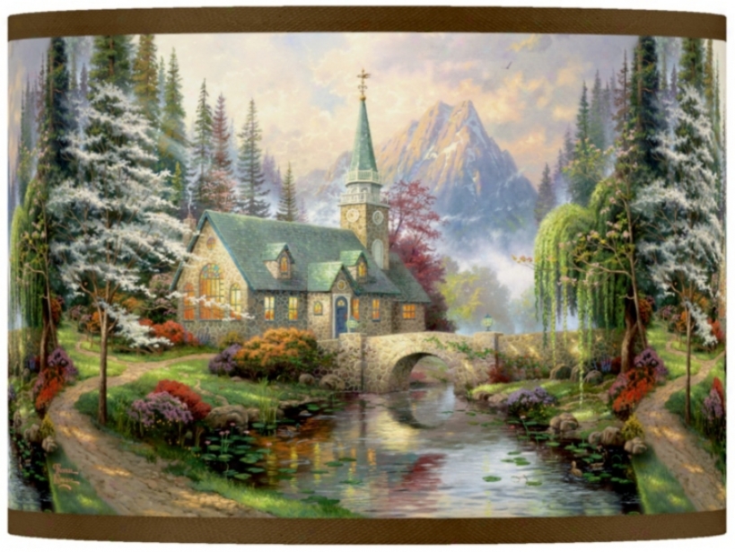 Thomas Kinkade Dogwood Chapel Shade 13.5x13.5s10 (37869-w7163)