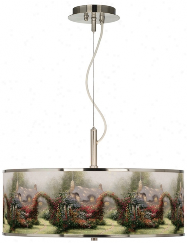 Thomas Kinkade Glory Of Dawn 20" Wide Pendant Light (t6343-w7312)