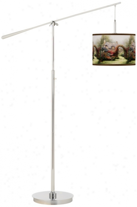 Thomas Kinkade Glory Of Morning Boom Arm Floor Lamp (n0749-w7022)