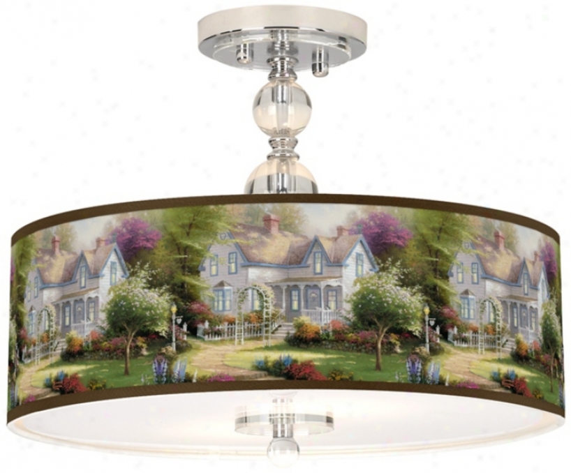 Thomas Kinkade Home Is Where The Heart Is Ii Ceiliing Light (n7956-w8989)